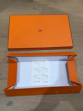 Hermès Orange Gift Box with ribbon